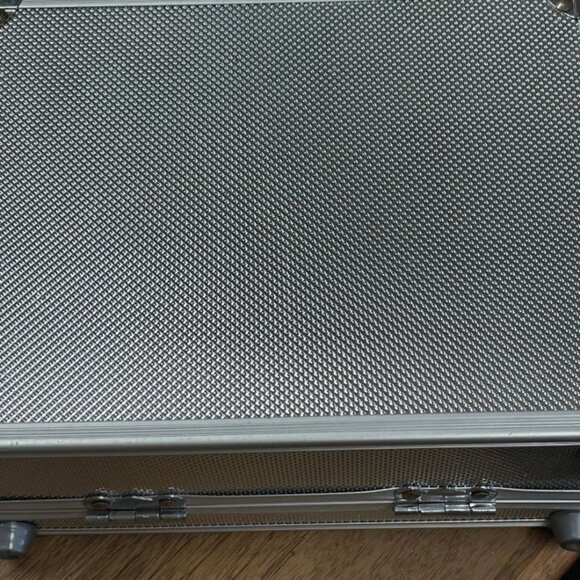 Small Metal and Acrylic Carrying Case with Handle - 8x6x3 - GUC - Picture 8 of 8